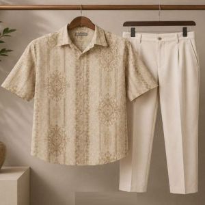 Mens Armani Pant Shirt Set
