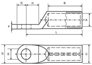 Aluminium Compression Cable Lugs