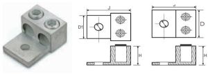 Aluminium Double Barrel Connector