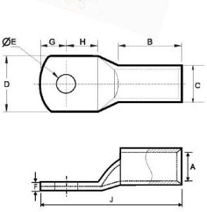 Australian Standard Aluminium Cable Terminal End