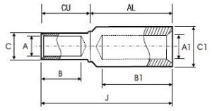 Copper BI Metal Connector