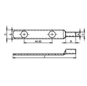 Crimping Type Copper Tabular Cable Terminal Ends