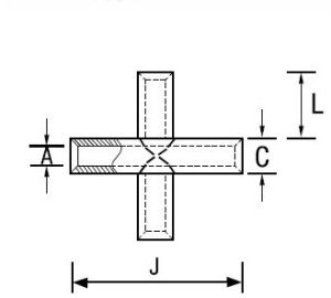 Cross Copper Connectors