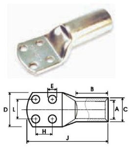 Four Hole Cable Terminal Ends