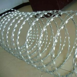 Galvanized Concertina Razor Wire Coil