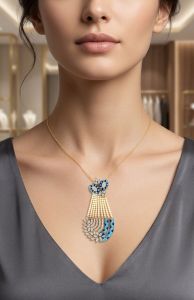 Diamond Earring Pendant Set