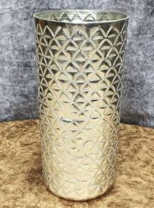 Aluminium Diamond Cut Flower Vase
