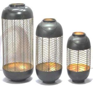 Black Iron Wire Hanging Lantern