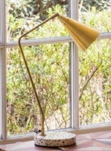 Brass &AMP; Marble Table Lamp