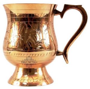 Carved Copper Water Jug