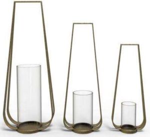 Golden Aluminum &AMP; Glass Hanging Lantern