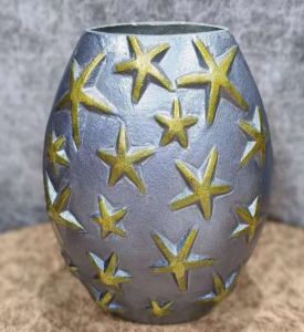 Graphite Star Flower Vase