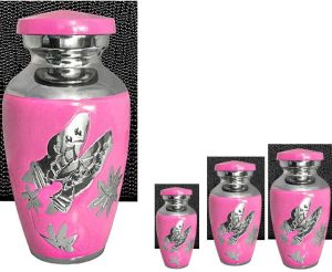 Pink Aluminium Cremation Urn