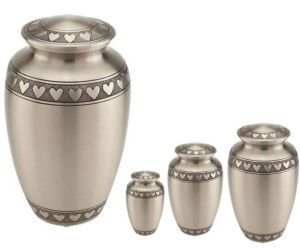 Silver Brass &AMP; Aluminium Cremation Urn