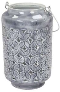 Silver Galvanized Iron Hanging Lantern
