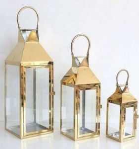 Square Steel &AMP; Glass Hanging Lantern