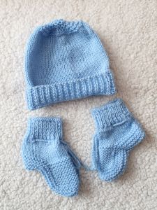 Blue Blossom Crochet Baby Gift Set