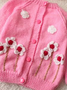 Pink Blossom Crochet Baby Gift Set