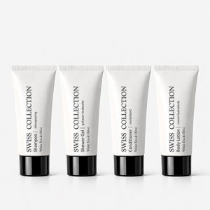 Swiss Collection Hotel Amenities Tube Set 30ml | Shampoo, Shower Gel, Conditioner &AMP; Body Lotion