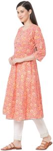 Ladies Floral Printed Cotton Kurti