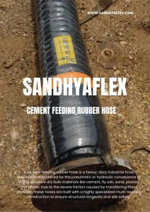 Fixed Flange Cement Feeding Rubber Hose
