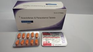 Aceclofenac 100mg And Paracetamol 325mg Tablets