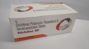 Diclofenac Potassium Paracetamol Serratiopeptidase Tablets