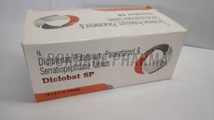 Diclofenac Potassium Paracetamol Serratiopeptidase Tablets
