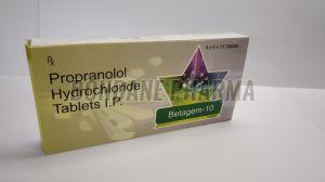 Propranolol Hydrochloride 10mg Tablets