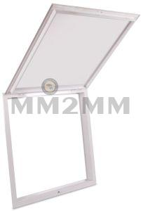 White Easy Access Metal Trap Door