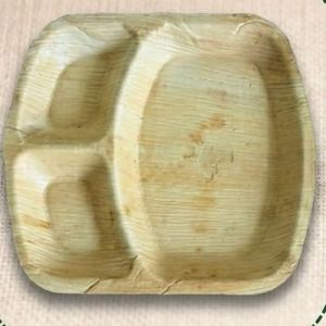Areca Leaf 3 Compartment Plates