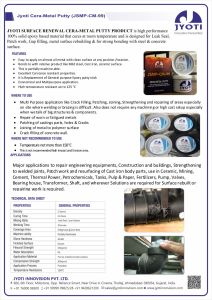 Jyoti Surface Renewal Cera Metal Putty
