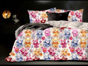 Digital 90 X 100 Pillow Cover and Bedsheet Set