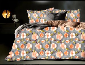 Digital 90 X 100 Pillow Cover and Bedsheet Set