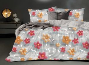 Digital 90 X 100 Pillow Cover and Bedsheet Set