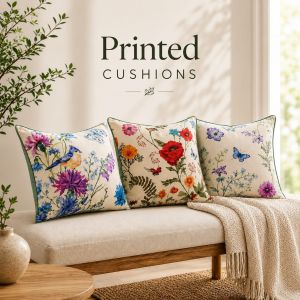 Botanical Garden Printed Cushion Cover