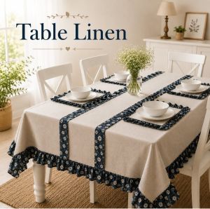 Floral Border Table Linen