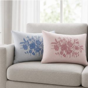 Floral Print Decorative Cushion Cover