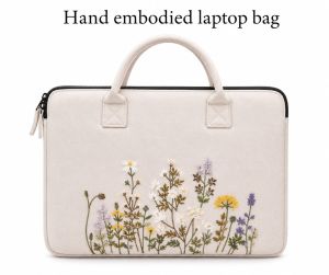 Handmade Floral Laptop Sleeve Bag