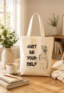 Inspirational Printed Cotton Tote Bag
