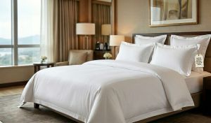 Luxury Plain White Bedding Set