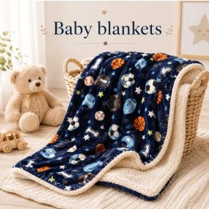 Sports Print Baby Blanket