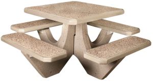 RCC Precast 4 Seater Square Table