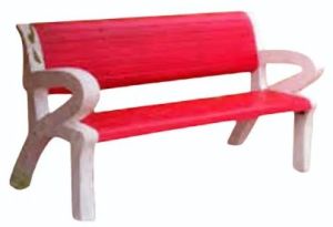 RCC Precast Concrete Bench with Armrest