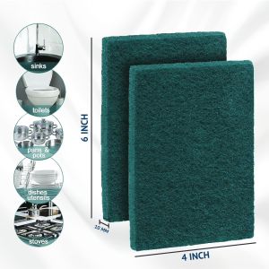 10 Mm Jumbo Green Scrub Pad Set