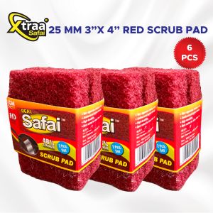 25 Mm Heavy Duty Red Scrub Pad