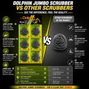 Dolphin Jumbo Steel Scrubber