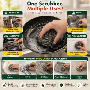 Dolphin Jumbo Steel Scrubber