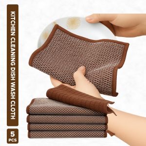 Microfiber Steel Mesh Dish Wash Cloth