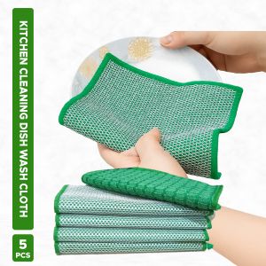 Microfiber Steel Mesh Dish Wash Cloth